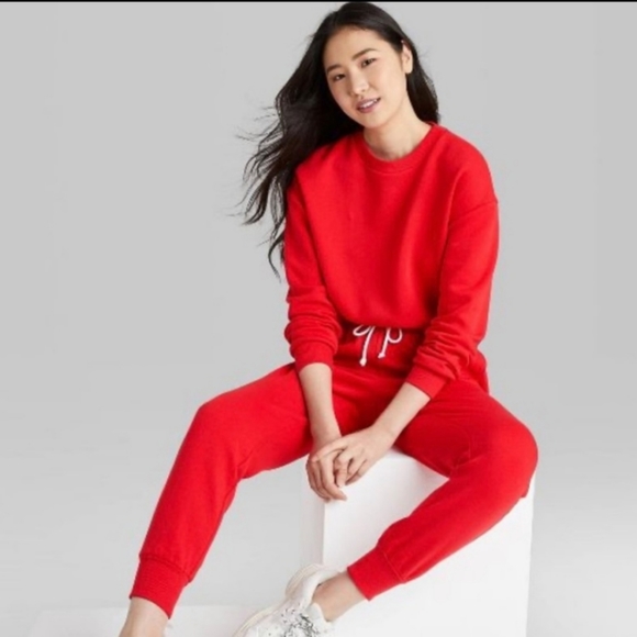 Wild fable - Women's Crewneck Sweatshirt - red Size M - Picture 5 of 6